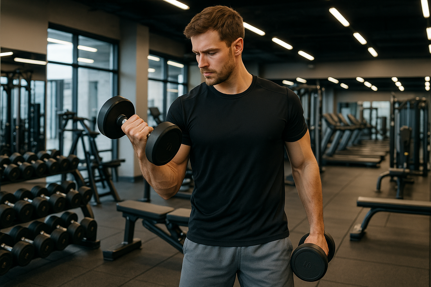 white man at gym 